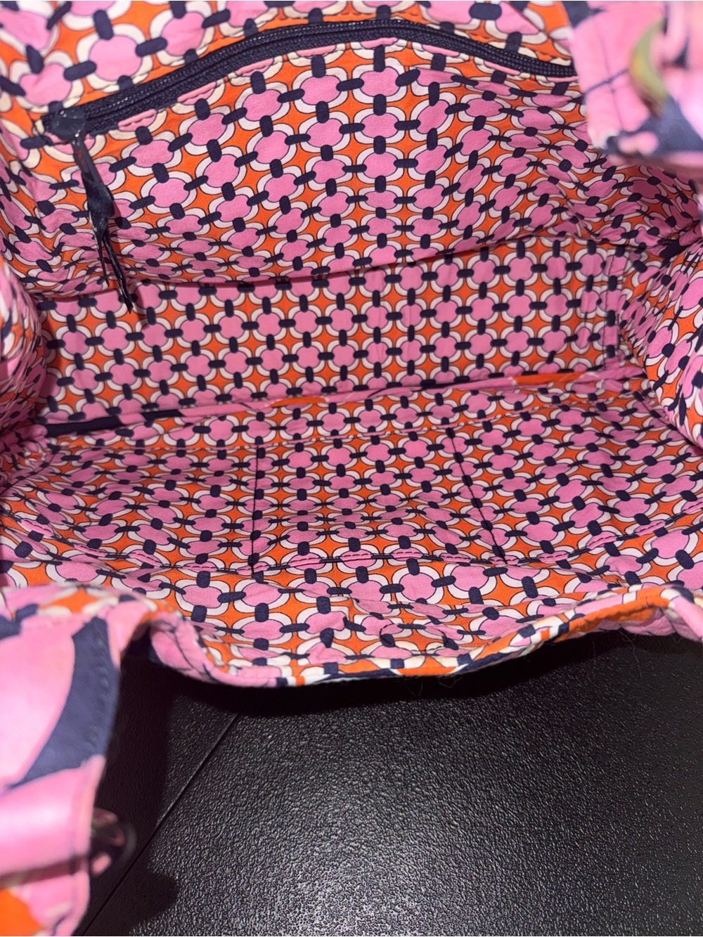 Vera Bradley Pink ‘She Loves Me’ Sunflower Quilted Shoulder Bag - Picture 5 of 7